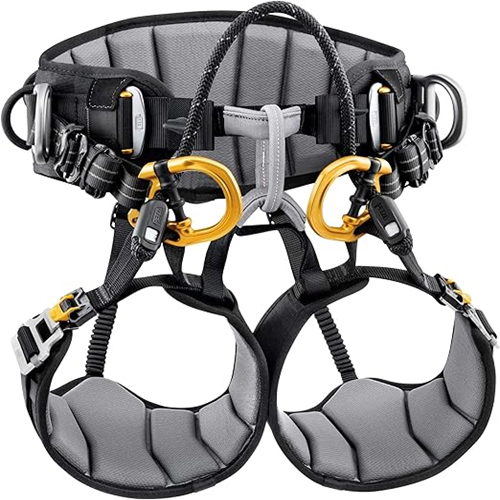 PETZL - Sequoia SRT Tree Care Seat Harness, Black/Yellow, 1
